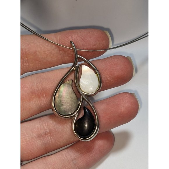 Lia Sophia Shell Teardrop Necklace - Picture 5 of 7
